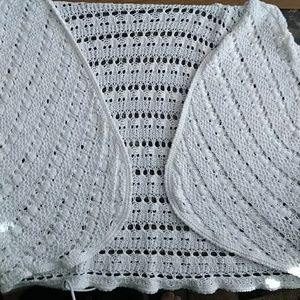 Dana Buchman Sweaters - White lacey sweater vest 2X Dana Buchman Sweaters - White lacey sweater vest 2X